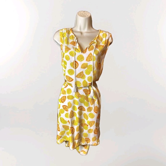 Dresses & Skirts - Beach Lunch Lounge Womens Yellow Summer Maxi Sleeveless Dress pullover Size L